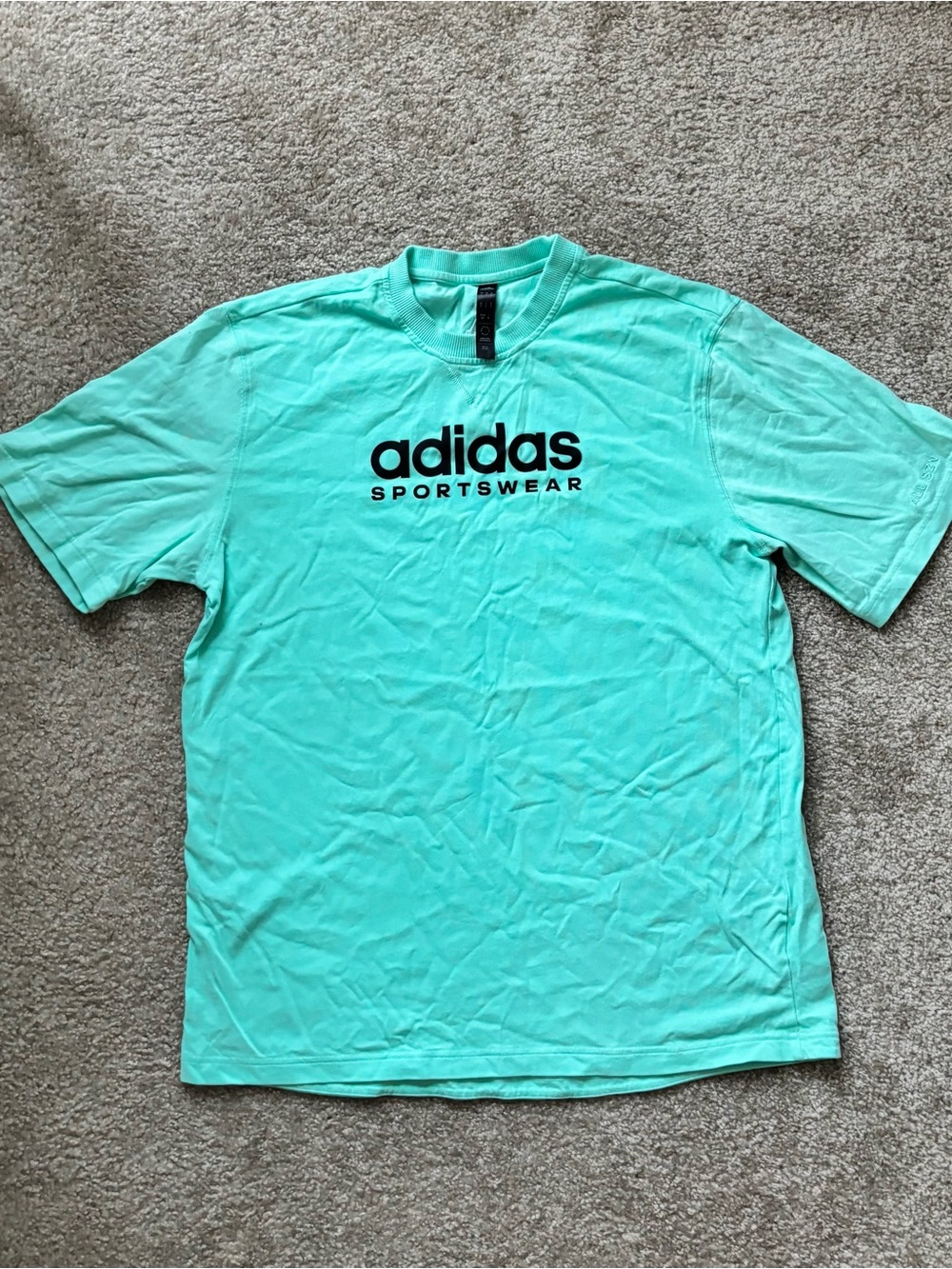 adidas sportswear teal tee